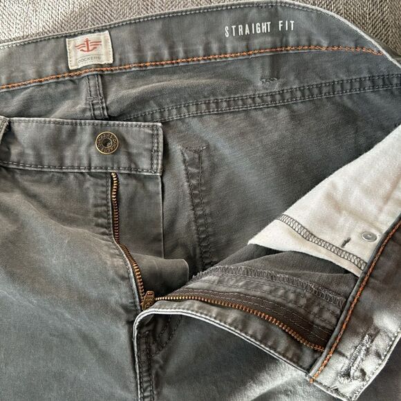 Dockers Men’s Gray 100% Cotton Straight Fit Casual Jeans Pants Size 38X30 EUC - Picture 8 of 12